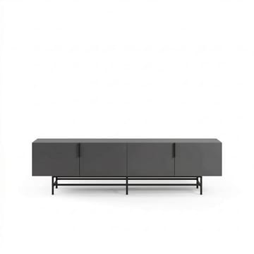 Truvia TV-bænk 200x55x35 cm - Antracit/Sort - Møbler - TV borde & mediemøbler - TV-borde
