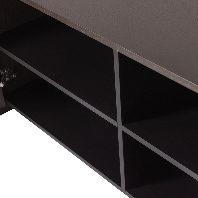 TV-bænk Brock 200 cm - Mellembrun - Møbler - TV borde & mediemøbler - TV-skab