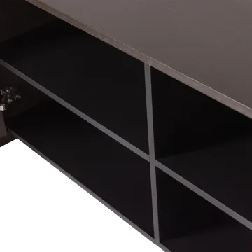 TV-bænk Brock 200 cm - Mellembrun - Møbler - TV borde & mediemøbler - TV-borde