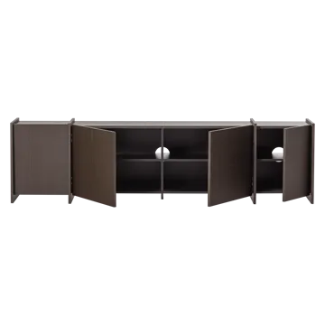 TV-bænk Brock 200 cm - Mellembrun - Møbler - TV borde & mediemøbler - TV-borde