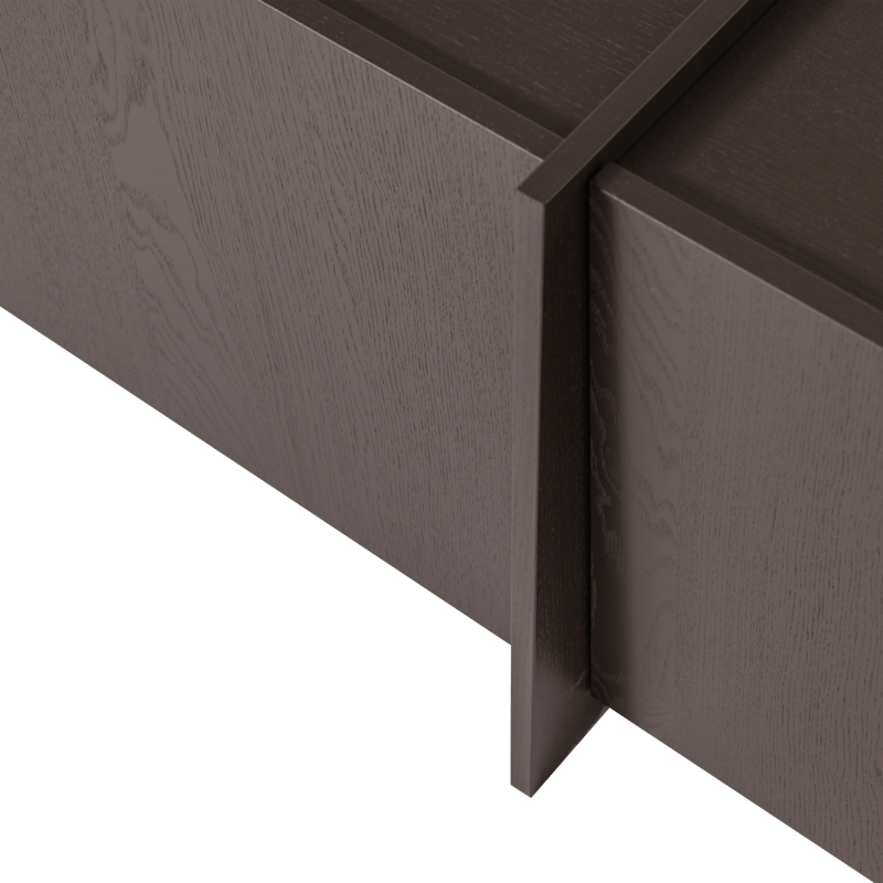 TV-bænk Brock 200 cm - Mellembrun - Møbler - TV borde & mediemøbler - TV-skab