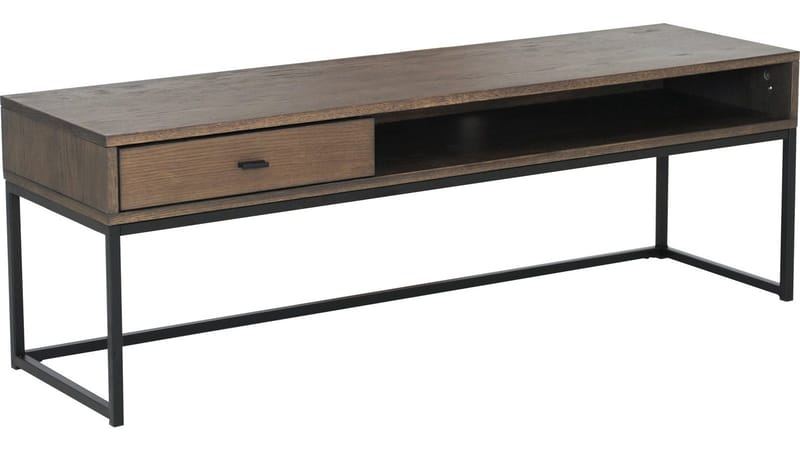 TV-bænk Eiknor 120 cm, Brunlakeret eg