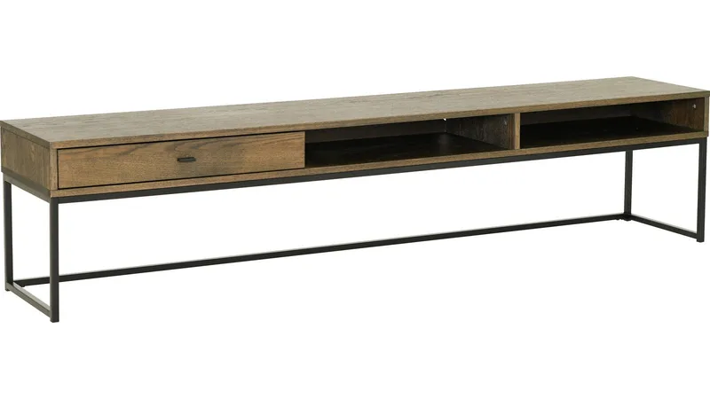 TV-bænk Eiknor 180 cm, Brunlakeret eg