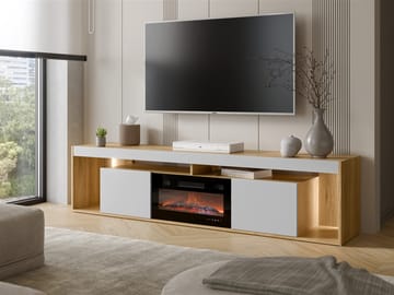 tv-bænk FIORE - Brun og grå - Møbler - TV borde & mediemøbler - TV-borde