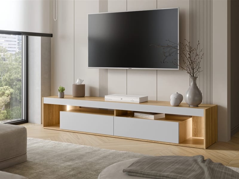 tv-bænk FIORE - Brun og grå - Møbler - TV borde & mediemøbler - TV-borde