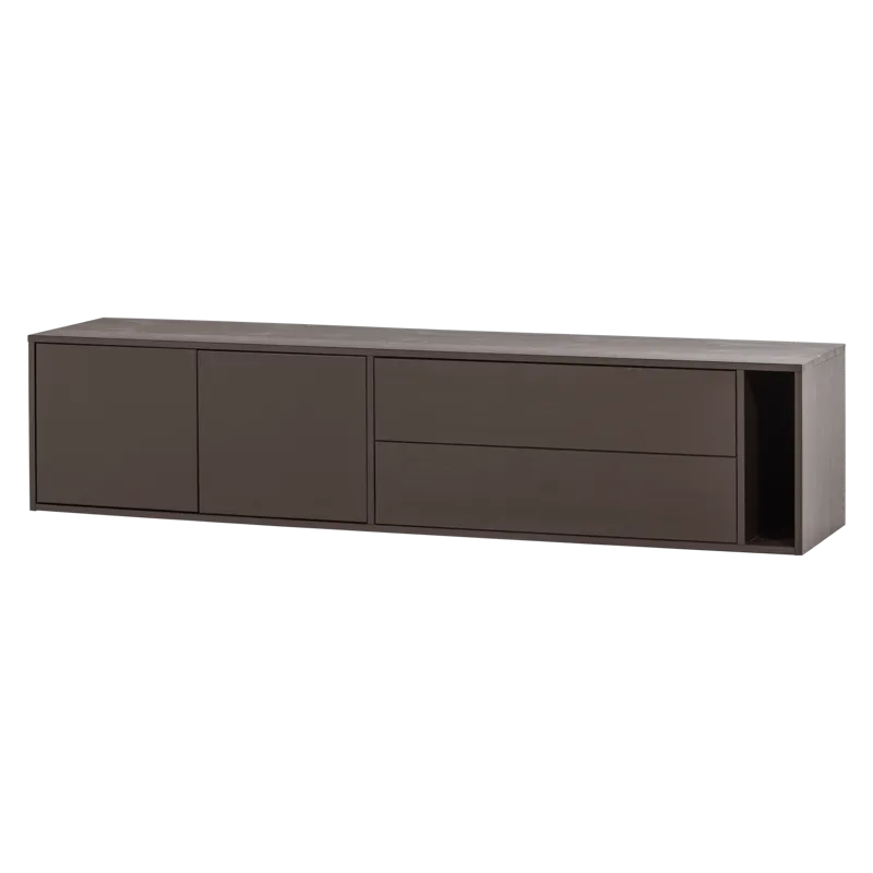 TV-bænk Settle 200 cm, Mellembrun