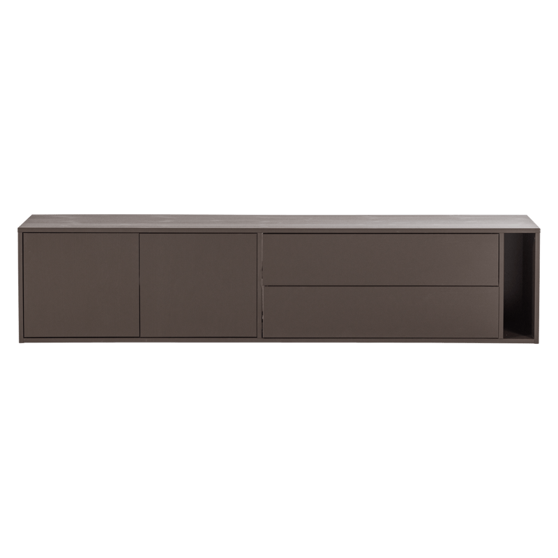 TV-bænk Settle 200 cm - Mellembrun - Møbler - TV borde & mediemøbler - TV-skab