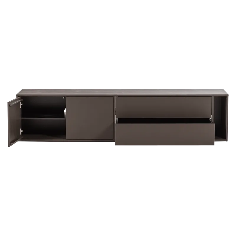 TV-bænk Settle 200 cm - Mellembrun - Møbler - TV borde & mediemøbler - TV-skab