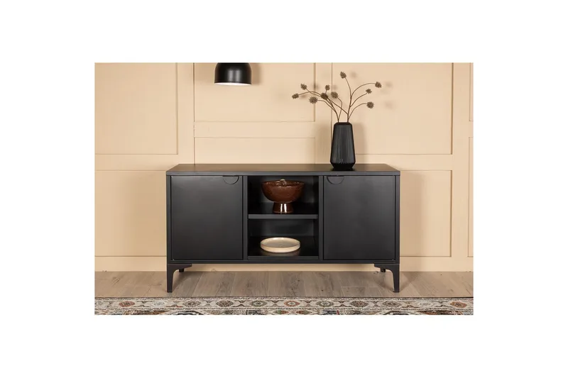 TV-bænk Piring - Sort - Møbler - TV borde & mediemøbler - TV-borde