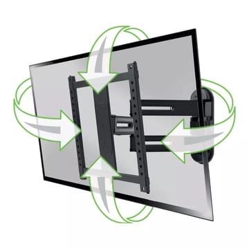 TV-beslag Sanus 4D Max Vesa 400x400 32-65 Fuldt bevægelig Sort - Sort - Møbler - TV borde & mediemøbler - Mediestativ & vægbeslag