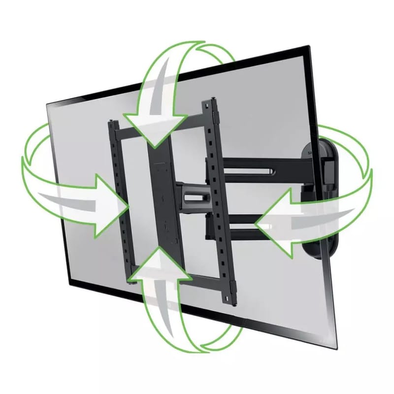 TV-beslag Sanus 4D Max Vesa 400x400 32-65 Fuldt bevægelig Sort - Sort - Møbler - TV borde & mediemøbler - Mediestativ & vægbeslag