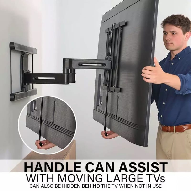 TV-beslag Sanus 4D Max Vesa 600x400 42-90 Full Motion Sort - Sort - Møbler - TV borde & mediemøbler - Mediestativ & vægbeslag