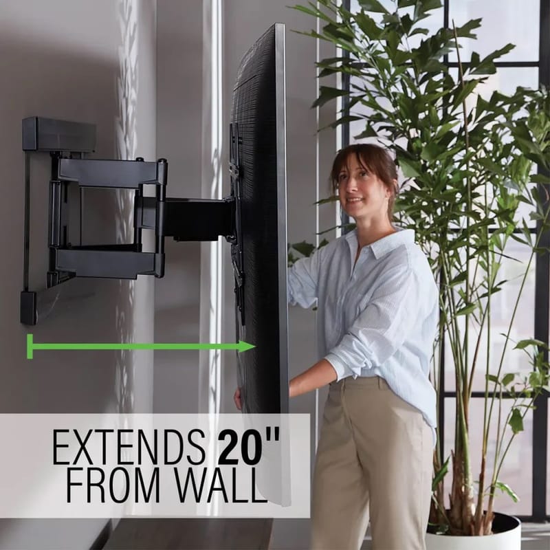 TV-beslag Sanus Max Vesa 600x450 40-90 Full Motion Sort - Sort - Møbler - TV borde & mediemøbler - Mediestativ & vægbeslag