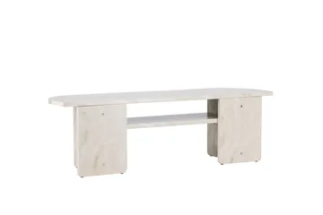 Ålesund Travertin Tv-bord 140x40 cm - Beige - Møbler - TV borde & mediemøbler - TV-borde