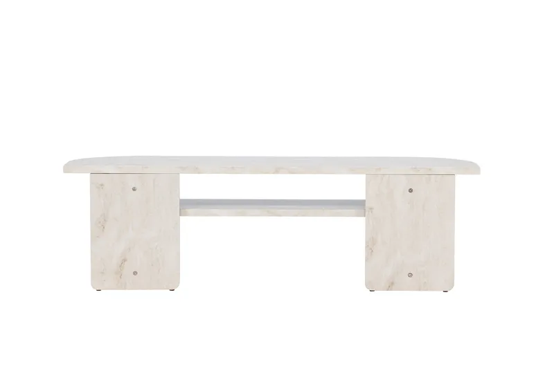 Ålesund Travertin Tv-bord 140x40 cm - Beige - Møbler - TV borde & mediemøbler - TV-borde