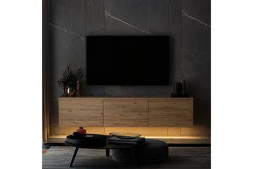 Neon Tv-bænk 160x32 cm Mørk Blå - Hanah Home - Møbler - TV borde & mediemøbler - TV-borde