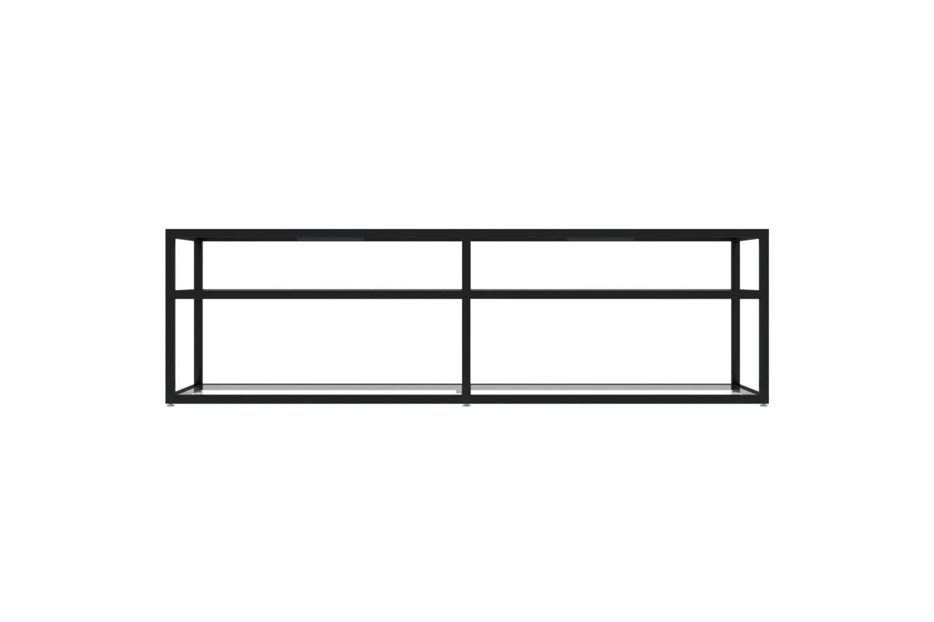 tv-bord 140x40x40,5 cm hærdet glas transparent - gennemsigtig - Møbler - TV borde & mediemøbler - TV-borde
