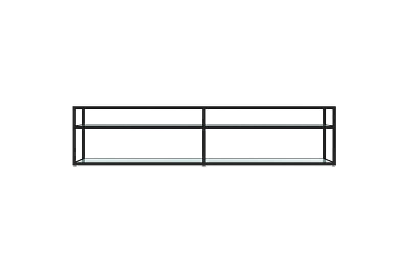 tv-bord 180x40x40,5 cm hærdet glas marmoreffekt hvid - Hvid - Møbler - TV borde & mediemøbler - TV-borde