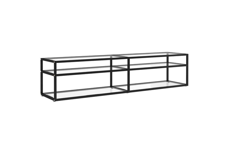 tv-bord 180x40x40,5 cm hærdet glas transparent - gennemsigtig - Møbler - TV borde & mediemøbler - TV-borde