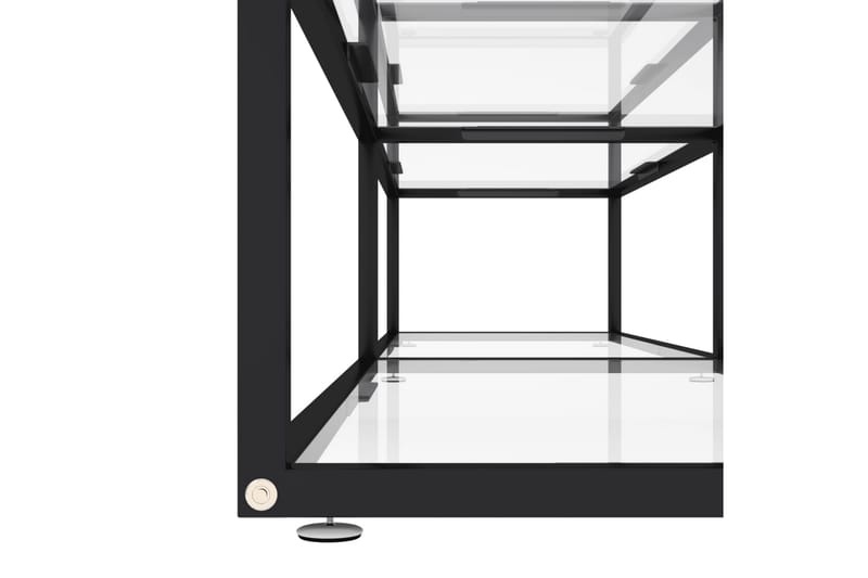 tv-bord 180x40x40,5 cm hærdet glas transparent - gennemsigtig - Møbler - TV borde & mediemøbler - TV-borde