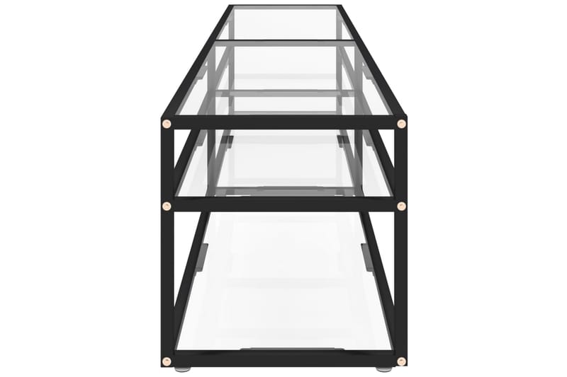tv-bord 200x40x40,5 cm hærdet glas transparent - gennemsigtig - Møbler - TV borde & mediemøbler - TV-borde