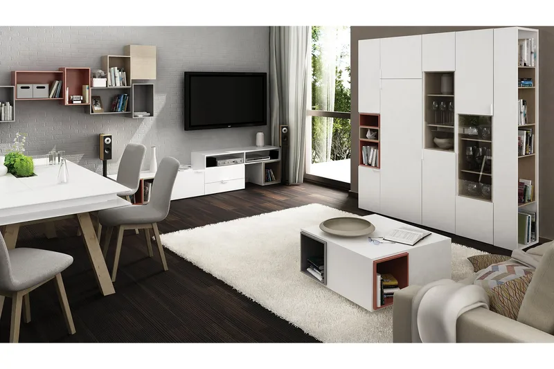 4You Mediebænk 187 cm Hvid - VOX - Møbler - TV borde & mediemøbler - TV-borde