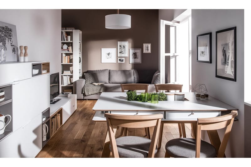 4You Mediebænk 187 cm Hvid - VOX - Møbler - TV borde & mediemøbler - TV-borde