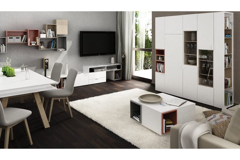 4You Skab 131,5 cm Hvid - VOX - Møbler - TV borde & mediemøbler - TV-borde