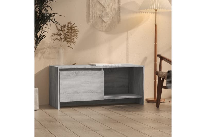 tv-bord 90x35x40 cm spånplade grå sonoma-eg - Grå - Møbler - TV borde & mediemøbler - TV-borde