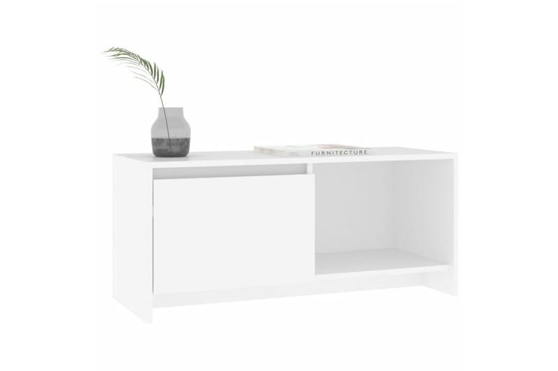 tv-bord 90x35x40 cm spånplade hvid - Hvid - Møbler - TV borde & mediemøbler - TV-borde
