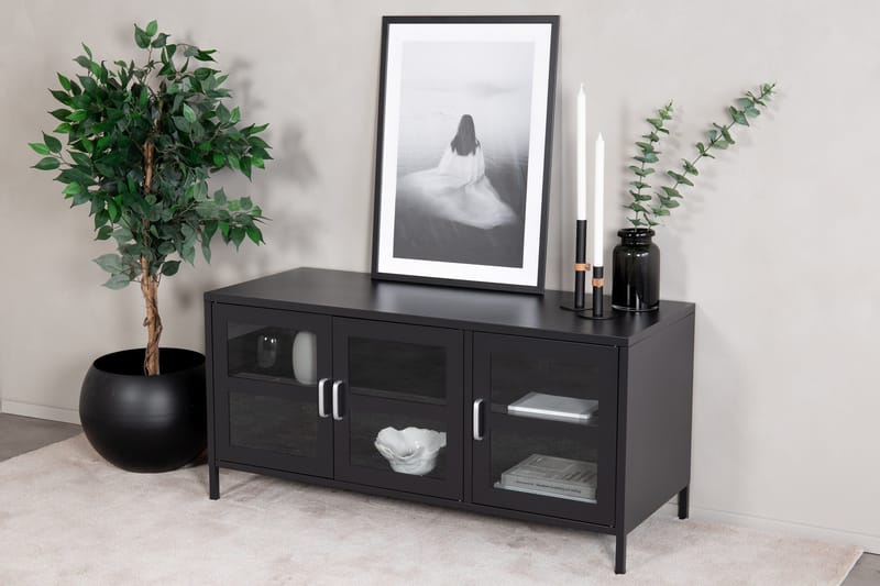 Abstrakt TV-Bord 120 cm - Sort - Møbler - TV borde & mediemøbler - TV-borde