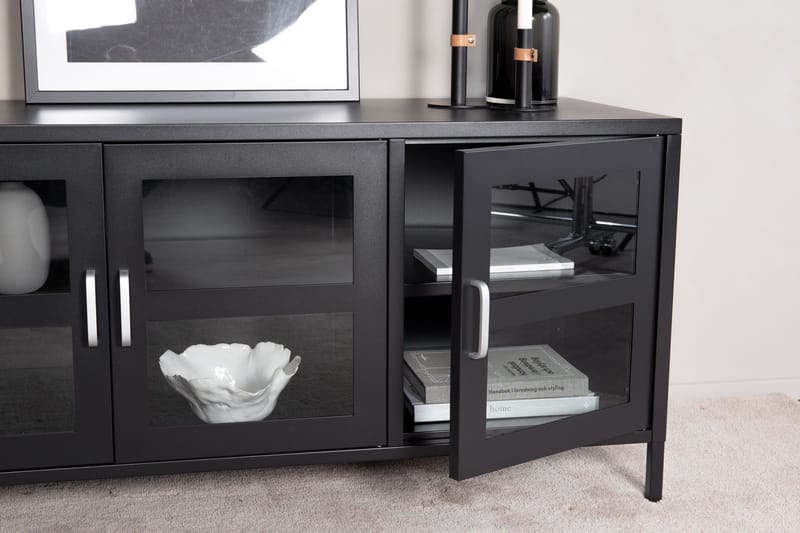 Abstrakt TV-Bord 120 cm - Sort - Møbler - TV borde & mediemøbler - TV-borde