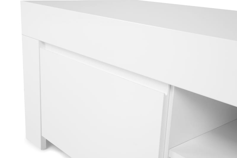 Amalfi TV-Bord 190 cm Stor 2 Låger - Hvid Højglans - Møbler - TV borde & mediemøbler - TV-borde