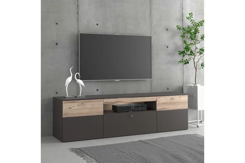 Ameysford TV-Bord 209,8 cm - Grå/Brun - Møbler - TV borde & mediemøbler - TV-borde