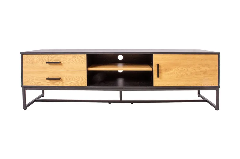 Amsterdam TV niveau 160 cm Eg / Sort - Møbler - TV borde & mediemøbler - TV-borde