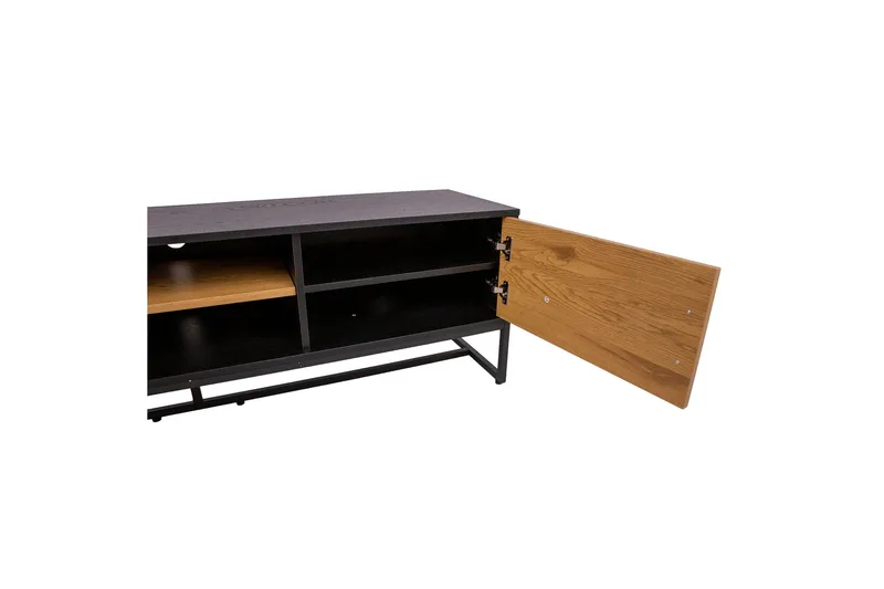 Amsterdam TV niveau 160 cm Eg / Sort - Møbler - TV borde & mediemøbler - TV-borde