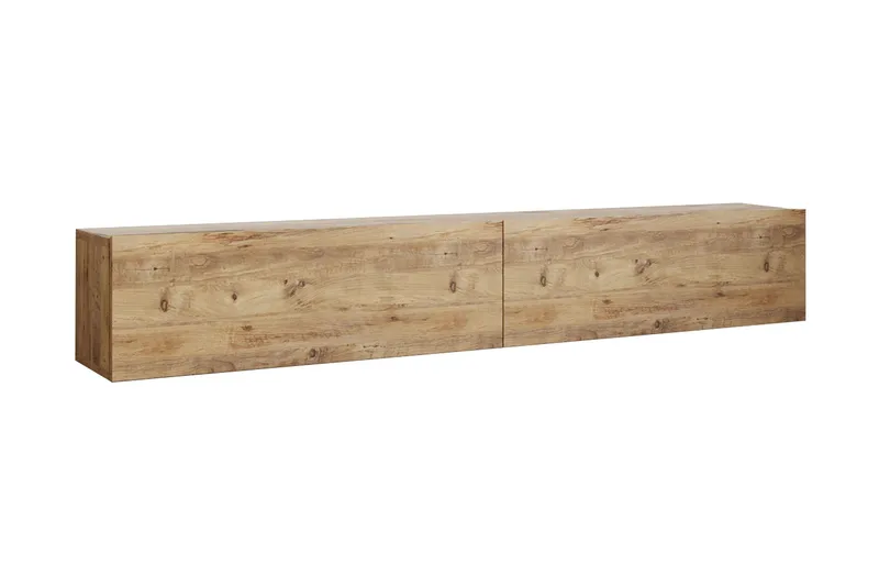Anari Vægmonteret Tv-bord 180 cm med Opbevaring i Eg, Beige