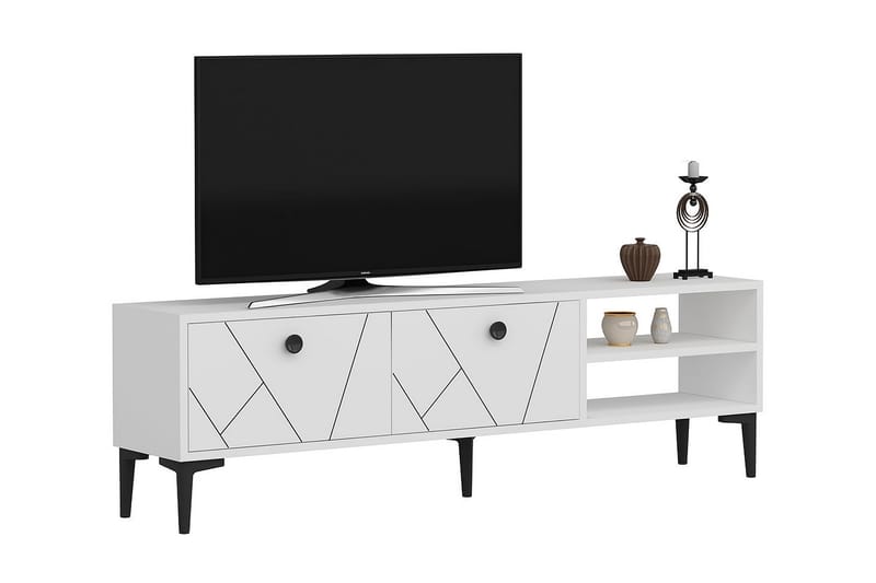 Andalos TV-bord 150 cm - Hvid - TV-borde