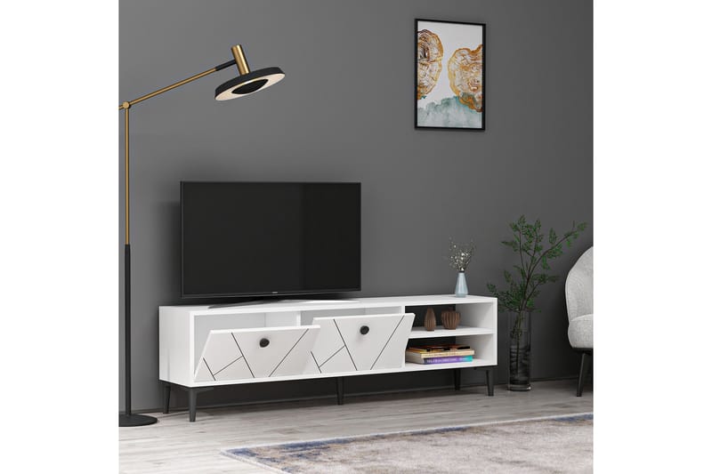 Andalos TV-bord 150 cm - Hvid - Møbler - TV borde & mediemøbler - TV-borde