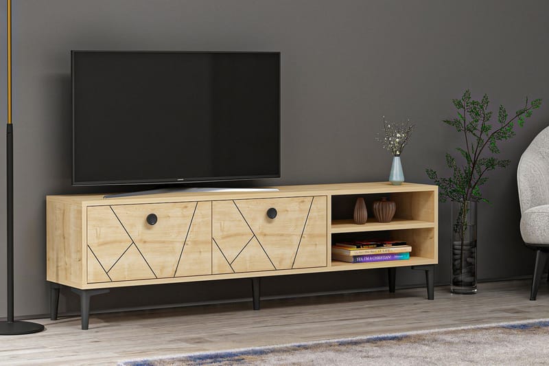 Andalos TV-Bord 150 cm - Lys natur - Møbler - TV borde & mediemøbler - TV-borde