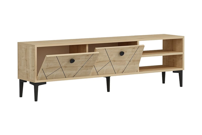 Andalos TV-Bord 150 cm - Lys natur - Møbler - TV borde & mediemøbler - TV-borde