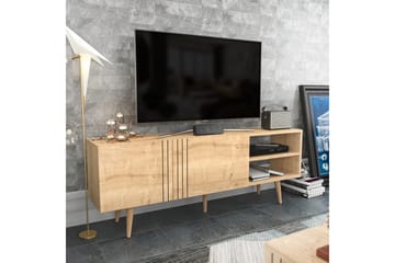 Andifli Fritstående TV-bord 160 cm med Opbevaring i Eg - Beige - Møbler - TV borde & mediemøbler - TV-borde