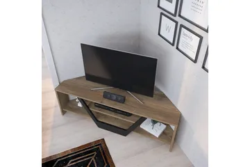 Andifli Gulvstående Tv-bord 120 cm med Opbevaring i Valnød - Brun - Møbler - TV borde & mediemøbler - TV-borde