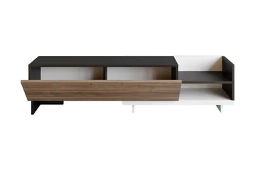 Andifli Gulvstående Tv-bord 165 cm med Opbevaring i Malet Træ - Antracit - Møbler - TV borde & mediemøbler - TV-borde