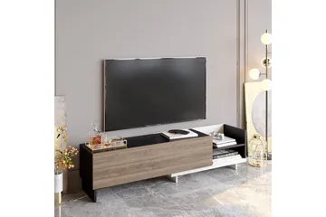 Andifli Gulvstående Tv-bord 165 cm med Opbevaring i Malet Træ - Antracit - Møbler - TV borde & mediemøbler - TV-borde