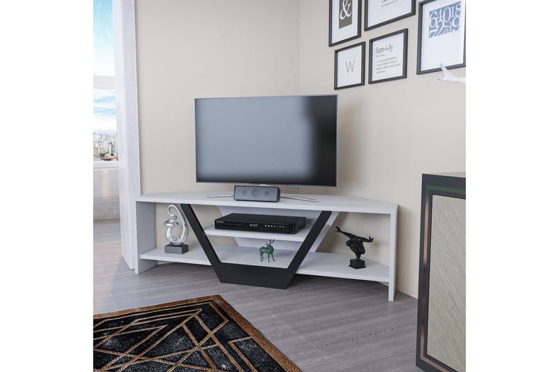 Andifli TV-Bord 120x36,8 cm - Hvid - Møbler - TV borde & mediemøbler - TV-borde