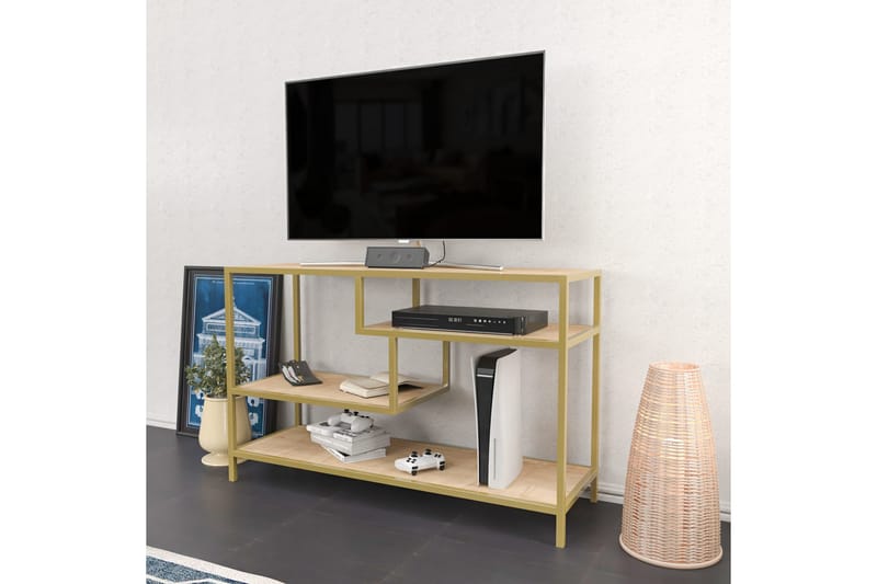 Andifli TV-Bord 120x75 cm - Guld - Møbler - TV borde & mediemøbler - TV-borde