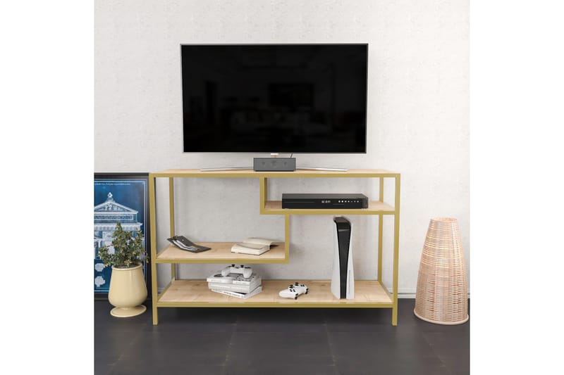 Andifli TV-Bord 120x75 cm - Guld - Møbler - TV borde & mediemøbler - TV-borde