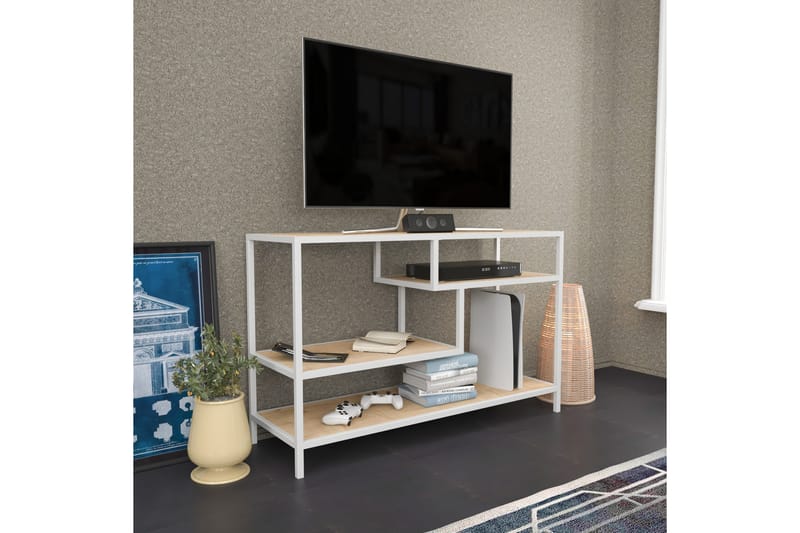 Andifli TV-Bord 120x75 cm - Hvid - TV-borde