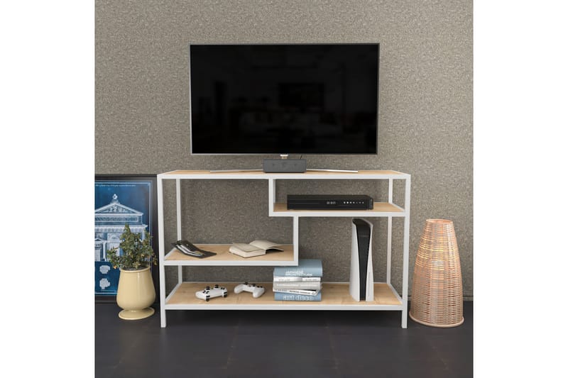 Andifli TV-Bord 120x75 cm - Hvid - TV-borde